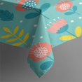 thumbnail image 3 of Pioneer Flower Floral Print Pattern Rectangle Tablecloth 60"x84", Waterproof Polyester Table Cloth, Wipeable Spillproof for Dining Camping Indoor Outdoor, 3 of 5