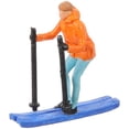 thumbnail image 1 of Mini Skiing People Figure Model Mini Skiing People Model Colored Human Model Layout Decor, 1 of 9