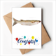 thumbnail image 1 of Actividad de pescado fresco del océano Sobre de la Carta de felicitación de la tarjeta de matrimonio, 1 of 4