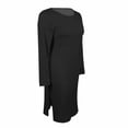 thumbnail image 3 of Vestido George Talla M Escote Redondo Negro, 3 of 4