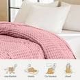 thumbnail image 4 of Fleece Blanket, Double Layer Thickened Solid Color, Multi-Use Cozy Nap Throw, Soft Warm Durable for Sofa Bed Outdoor Indoor Use, 4 of 6