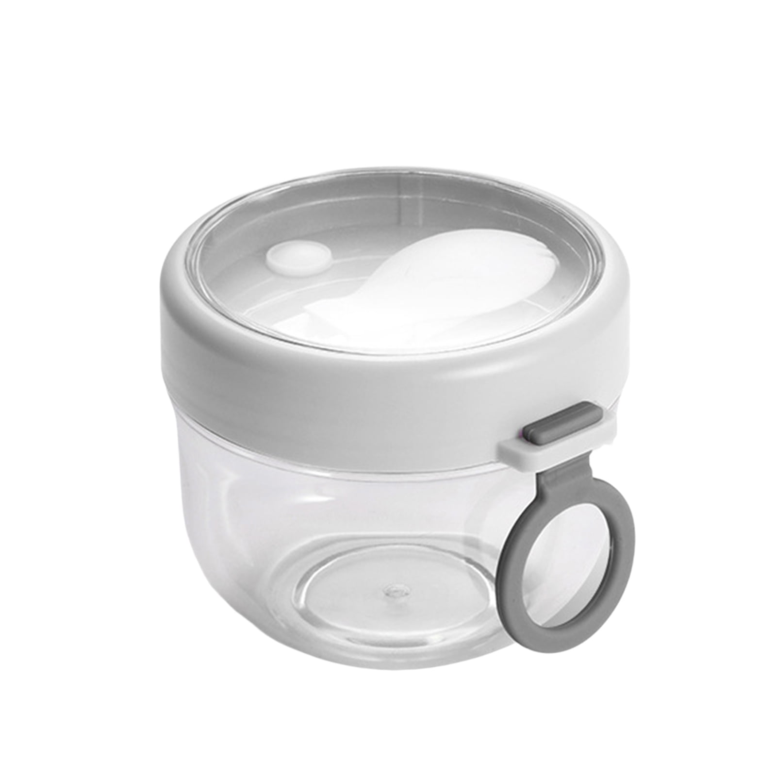 Mosey 600ml Oatmeal Cup Visible Airtight Lid with Spoon Food Storage