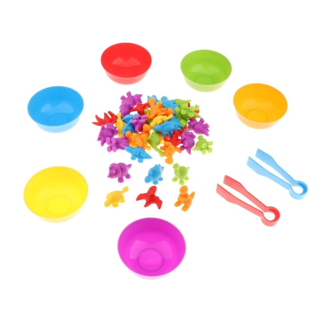 Vogacara Counting Sorting Toys Cognition Educational Toys for Kids A Juguetes Dinosaurio