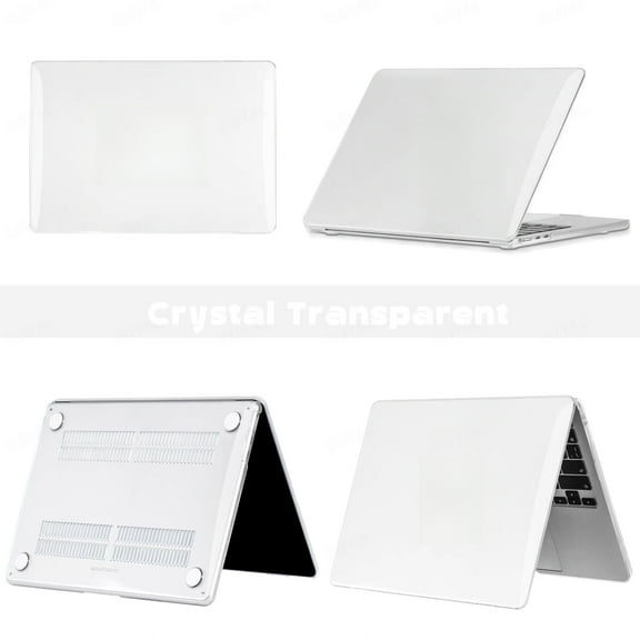Laptop Case For Apple Macbook Mac Book Air Pro Retina 11 12 13 15 15.4 13.3 inch Matte white Crystal clear