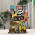 thumbnail image 5 of Pofeuu Different Construction Site Vehicles Print Burlap Bags with Drawstrings Drawstring Gift Bags Pouch Bag for Thankgiving Birthday Party Gift Wrapping Treats and Party Favors-Small, 5 of 9
