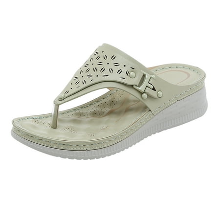 

Pimfylm Bear Slippers Women Memory Foam Cork Footbed Slides for Women Sandals with Comfort Green 7.5