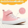 thumbnail image 2 of Toddler Shoes for Girls Boys High Top Kids Canvas Sneakers Adjustable Strap Casual Shoes Comfy Fashion Running Walking Classic Sneaker Indoor Outdoor, 2 of 6