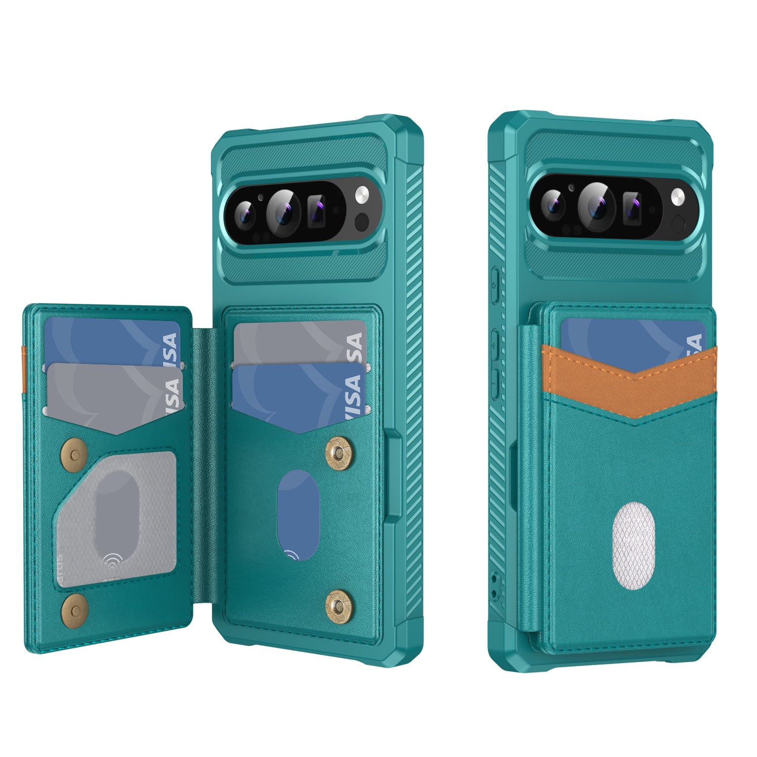 Google Pixel 10 Case - Folio Flip Wallet Phone Case - Flip Folio Wallet Phone Case, Credit Card Holder Magnetic Stand Leather Durable Shockproof Protective Cover - KLARI