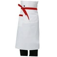 thumbnail image 4 of Phenofice Mens Cooking Apron Polyester Red Rim for Commercial Kitchen 1Pack, 4 of 8