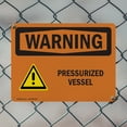 thumbnail image 5 of (2 Pack) Pressurized Vessel With Symbol OSHA Warning Sign 18 Inch X 12 Inch Plastic Sign, Weather Resistant, UV Protected for Workplace, Business, and Construction Site, Made in the USA, 5 of 8