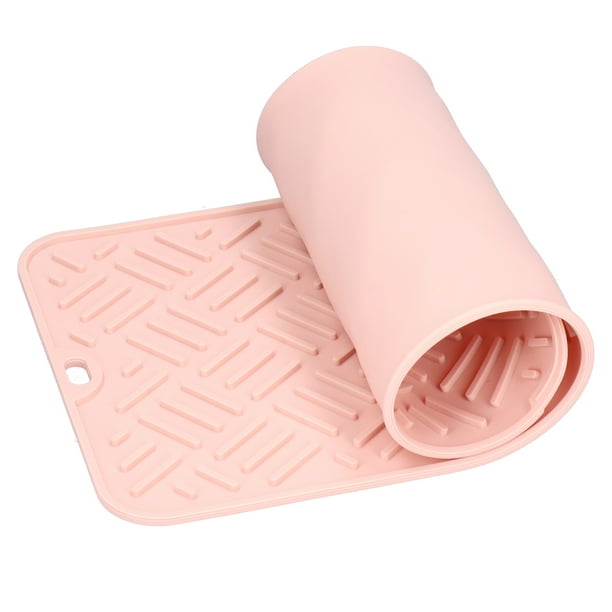 Estera de Secado de Silicona, Estera de Escritorio, Estera de Mesa, Estera de Secado Escaldado para Encimera de Cocina, Esteras Resistentes al Calor para