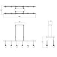 thumbnail image 3 of Sonneman S1G48K-JR181818-CL02 Suspenders 48" Wide Suspension Pendant - Black, 3 of 4