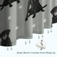 thumbnail image 6 of Black Labrador Shower Curtain 84"x72" ,Bathroom Decorative Shower Curtains Set with 12 Hooks,Modern Waterproof Washable Shower Curtain, 6 of 6