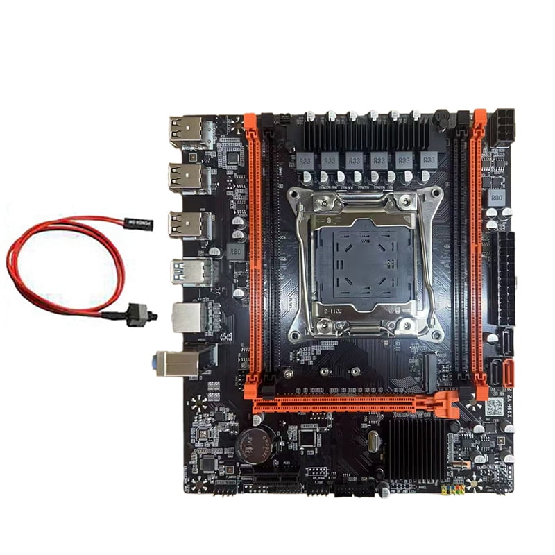 X99 Desktop Motherboard B85 LGA2011-3 4X DDR4 REG ECC RAM Slot M.2 PCIE SATA3.0 X99 Gaming Motherboard with Switch Cable