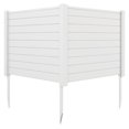 thumbnail image 1 of Costway 48"L x 37.5"H Air Conditioner Fence Screen Panel Kit with 3 Ground Stakes White, 1 of 10