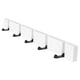 thumbnail image 5 of Ganchos plegables de madera para colgar en la pared, para toallas de baño y hoteles. Blanco 5 ganchos, 5 of 7