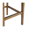 thumbnail image 6 of Alaterre Furniture Ellie Bar Height Wood Stool with High Back, Brown and Beige, 6 of 8