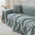 thumbnail image 3 of Washranp Non-slip Stretchy Sofa Cover,Solid Color Washable Polyester Thick Fabric L-Shaped Sectional Slipcover Furniture Protector Cover, 3 of 5