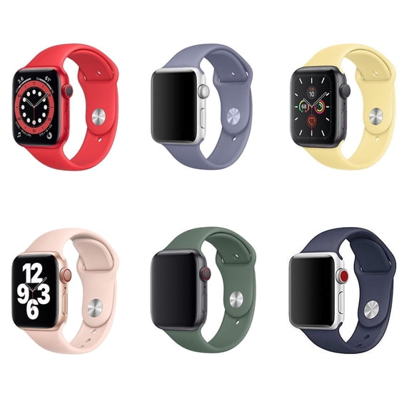 Watch Band Silicon Strap For Apple Watch 38mm, 40mm, 42mm, 44mm For 1/2/3/4/5 Series