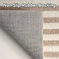 thumbnail image 2 of VUNATE 2'x6' Runner Rug Boho Washable Kitchen Rug Modern Jacquard Textured Rugs Soft Geometric Rug for Bedroom Mid Century Non-Slip Table Runner Perfect for Dining Room Laundry Beige, 2 of 7