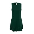 thumbnail image 7 of Women's Summer Casual Dress Round Neck Sleeveless Ruffle Tank A Line Beach Wear Comfortable Flowy Outfit Womens Casual Trendy Midi Dresses, 7 of 7