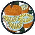 thumbnail image 4 of Dessous de Plat Rond en Fonte Française Style Vintage 7 Pouces, Support de Fondue Chinoise, Style Ferme-Pomme, 4 of 8
