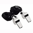 thumbnail image 2 of Snmubt 4pcs Whistle, Whistles for Coaches, Whistle for Teachers, Whistles for Adults with Lanyard, Stainless Steel Sports Whistle, Loud Crisp Sound Whistles for Referees, Coaches, Training (Black), 2 of 8