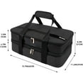 thumbnail image 4 of Numjaw Casserole Carrier for Hot or Cold Food, Expandable Insulated Double Casserole Carrier, Fits additional 9"x13" Baking Dishes, Padded Lasagna Holder for Trip, Party, Picnic, 4 of 9