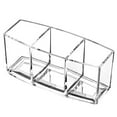 thumbnail image 2 of Cosmetic Brush Holder 3 Slots Pencil Organizer Acrylic Desktop Eyeliner Makeup Tool Storage Case, 2 of 10