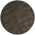thumbnail image 3 of SAFAVIEH California Plush Solid Shag Area Rug, Mushroom, 4' x 4' Round - Modern Design, Mushroom, Non-Shedding & Easy Cleaning, Ultra Plush Thick Pile, Ideal for Living Room, Bedroom, 3 of 13