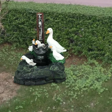 Naierhg Duck Statue Animal Model Ornamental Multi-color Cascading Freestanding Squirrel Garden Decor for Yard