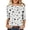 Gray, variant on Wenini Women's Cow Print 3/4 Sleeve T-Shirt Round Neck Casual Tops Loose Lounging Basic Top S-5XL