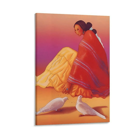 R.C. GORMAN Maria Paloma 1993 Poster Painting Canvas Poster Wall Art Picture Prints Hanging Photo Gift Decor Home Posters Artworks 24x36inch(60x90cm)