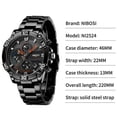 thumbnail image 2 of Nibosi 2022 New Watch For Men Luxury Gold Fashion Quartz Clock Analog Chronograph Sport Waterproof Wristwatch Relogio Masculino - Quartz Wristwatches, 2 of 6