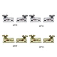 thumbnail image 4 of Becaristey 2pack/lot Sturdy And Durable Hasp Latch For Tool Box And Suitcase Hasp With Combination Lock silver 65*33mm, 4 of 6