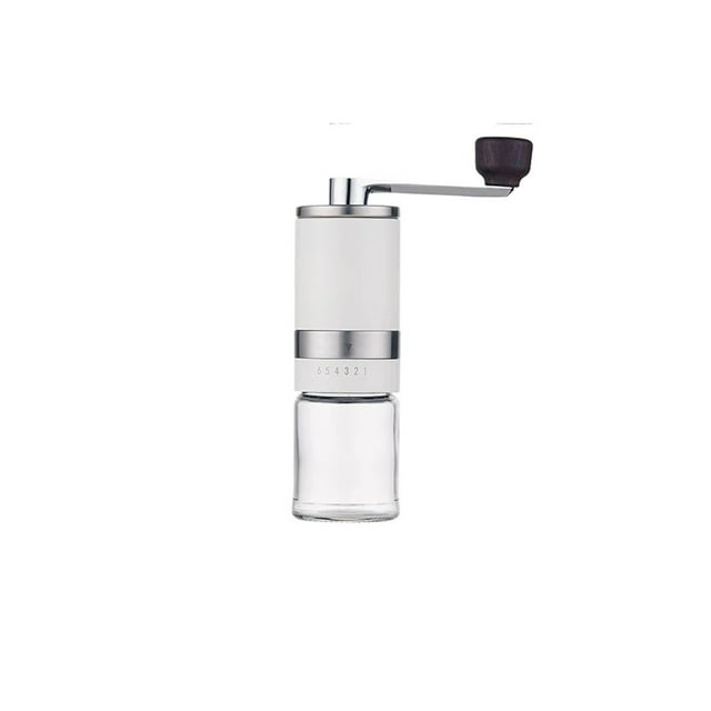 Manual Coffee Grinder Portable Stainless Steel Crank Handle Coffee Grinder Ceramic Grinding Core ,Easy to Operate