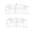 thumbnail image 4 of Rnfurnishings2-Piece Living Room Furniture Velvet fabric Sofa+Loveseat Set-Beige, 4 of 9