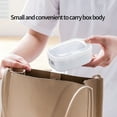 thumbnail image 3 of Recipiente de almacenamiento de alimentos Plástico transparente 280ml | Contenedor organizador de frigorífico con tapa hermética sellada | Ahorro de espacio apilable | Seguro para microondas y, 3 of 8
