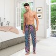 thumbnail image 6 of FORMRS Mens Pajama Pants with Pockets Sleepwear Lounge Bottoms Sizes S-2XL, Pink Wavy Plaid, 6 of 7