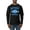 Detroit, variant on City of Houston HOU American Football Fantasy Fan Sports Mens Long Sleeve Shirt, Navy, Large