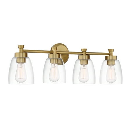 

Craftmade 127304 Henning 4 Light 30 Wide Vanity Light - Brass