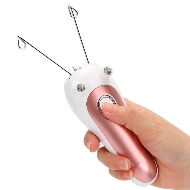 Facial Threading Hair Removal, Face Epilator USB Charging Threading Tool Threading Hair Removal For Face Electric Threading Eyebrow Threading Machine For Women