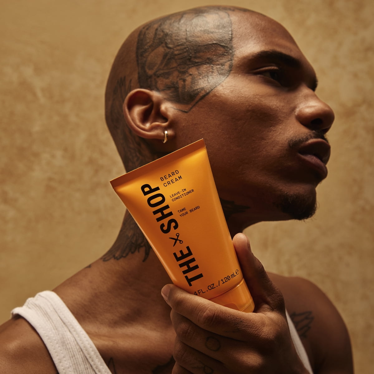 The Shop Beard Cream Leave-in Conditioner with Vitamin E and Avocado, for All Hair Types, 4 fl oz.