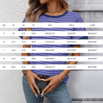 thumbnail image 4 of Women's Going Out Striped Knit T Shirt Short Sleeve Round Neck Casual Stretchy Everyday Spring Top, 4 of 9
