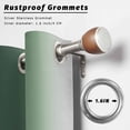 thumbnail image 2 of Outdoor Curtains for Patio Waterproof, Green Grey Ombre Outdoor Privacy Panels Grommet, Farmhouse Gradient Minimalist Blackout Outside Curtains for Porch/Cabana/Pergola/Gazebo 54"x95", 2 Panels, 2 of 8