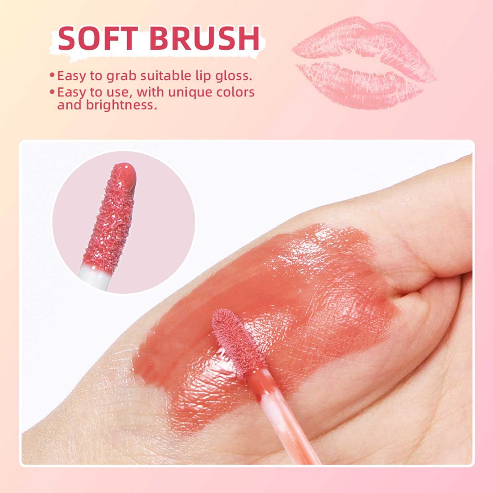 Lip Gloss with Glitter inside Moi Cushion Makeup Natural Makeup Lip Gloss Girls Clear10-12 Vintage Lip Gloss Lip Gloss for Kids Sparkly Lip Gloss Lip Gel Pads Lip Makeup Lip Gloss Organic