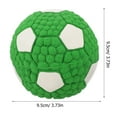 thumbnail image 4 of Light Green Rubber Dog Football Toy for Interactive Play and Chew Fun Small Size, 4 of 8