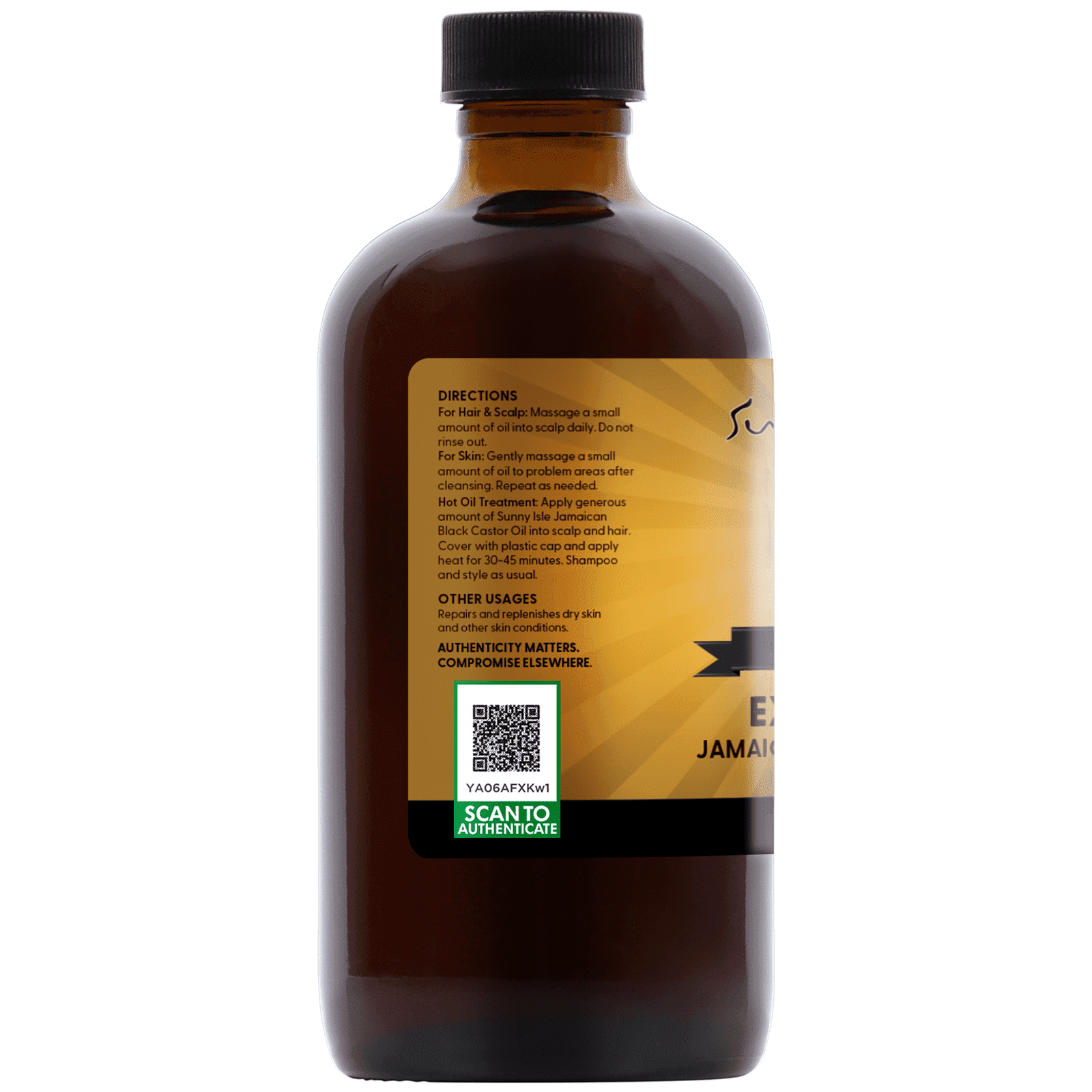 Sunny Isle Extra Dark Jamaican Black Castor Oil, 8 oz
