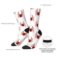 thumbnail image 4 of KLL Spiders Insects Print Cool Socks Men's Women's Crew Socks Funny Crazy Novelty Stockings, 4 of 6