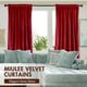 thumbnail image 5 of Cortinas MIULEE de terciopelo rojo navideño de 180 x 183 cm, 2 paneles, 5 of 7